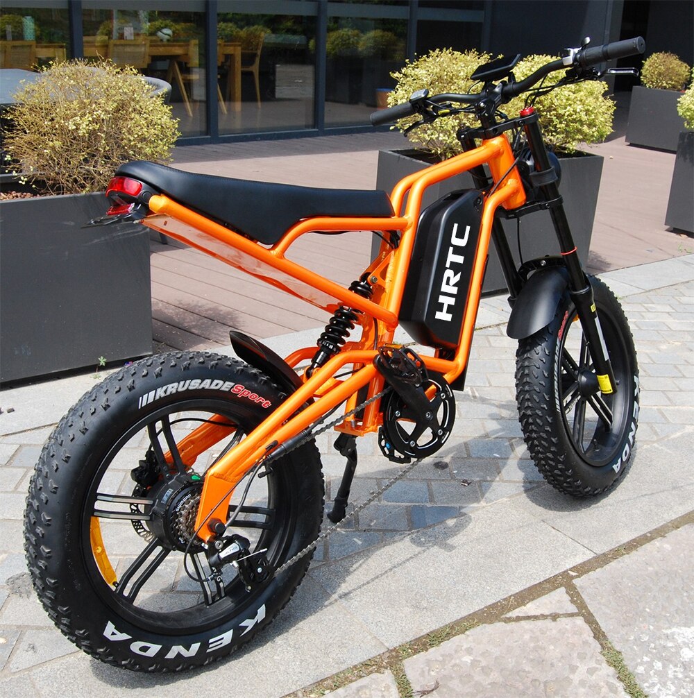 20 inch off-road moped wide tire lithium battery snowmobile mountain bike electric bicycle 48V snow fertilizer tire bicycle